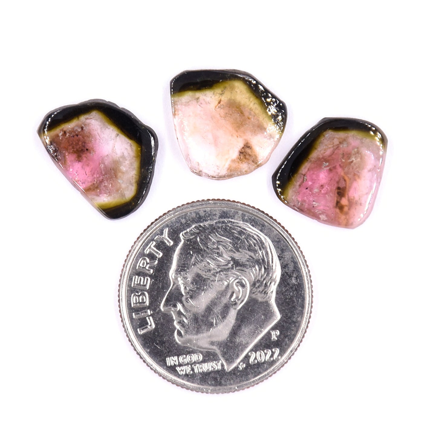 Tourmaline Slice Trio- Parcel X