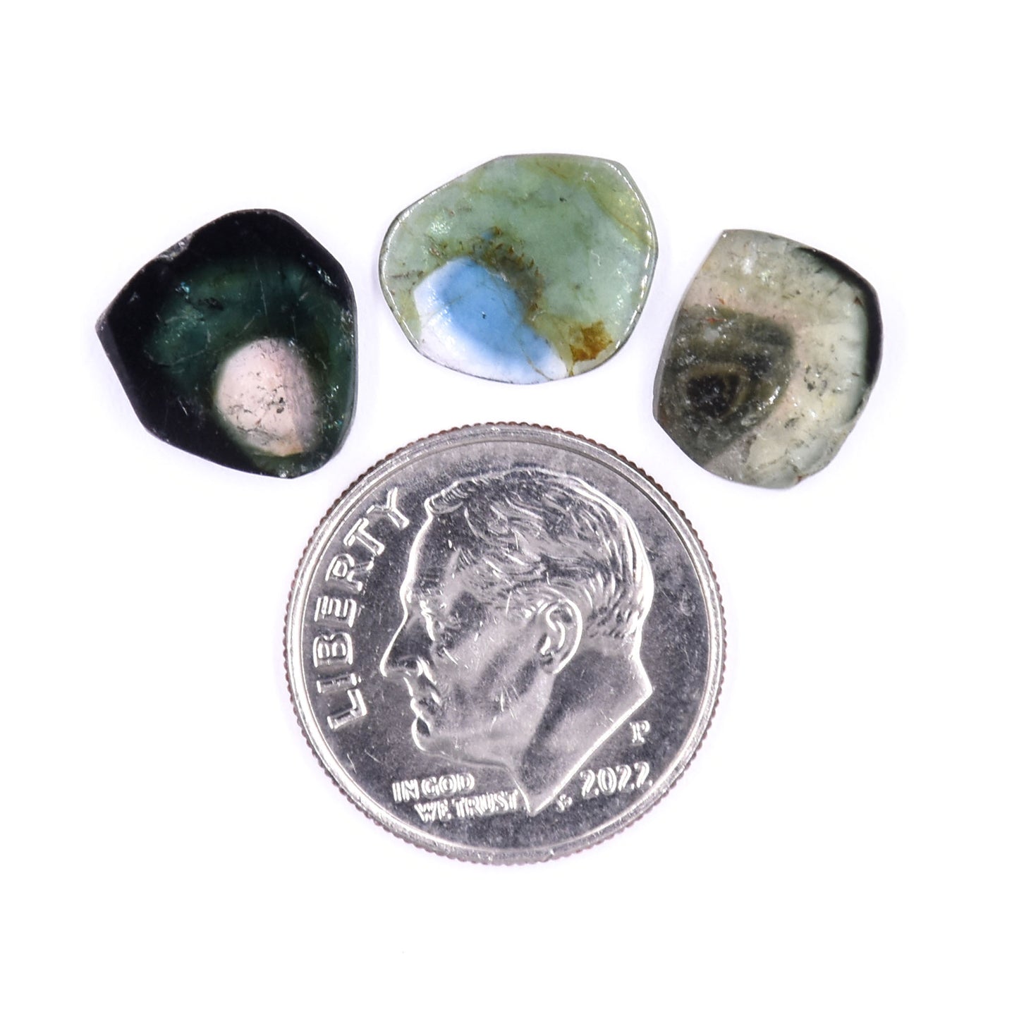 Tourmaline Slice Trio- Parcel A A