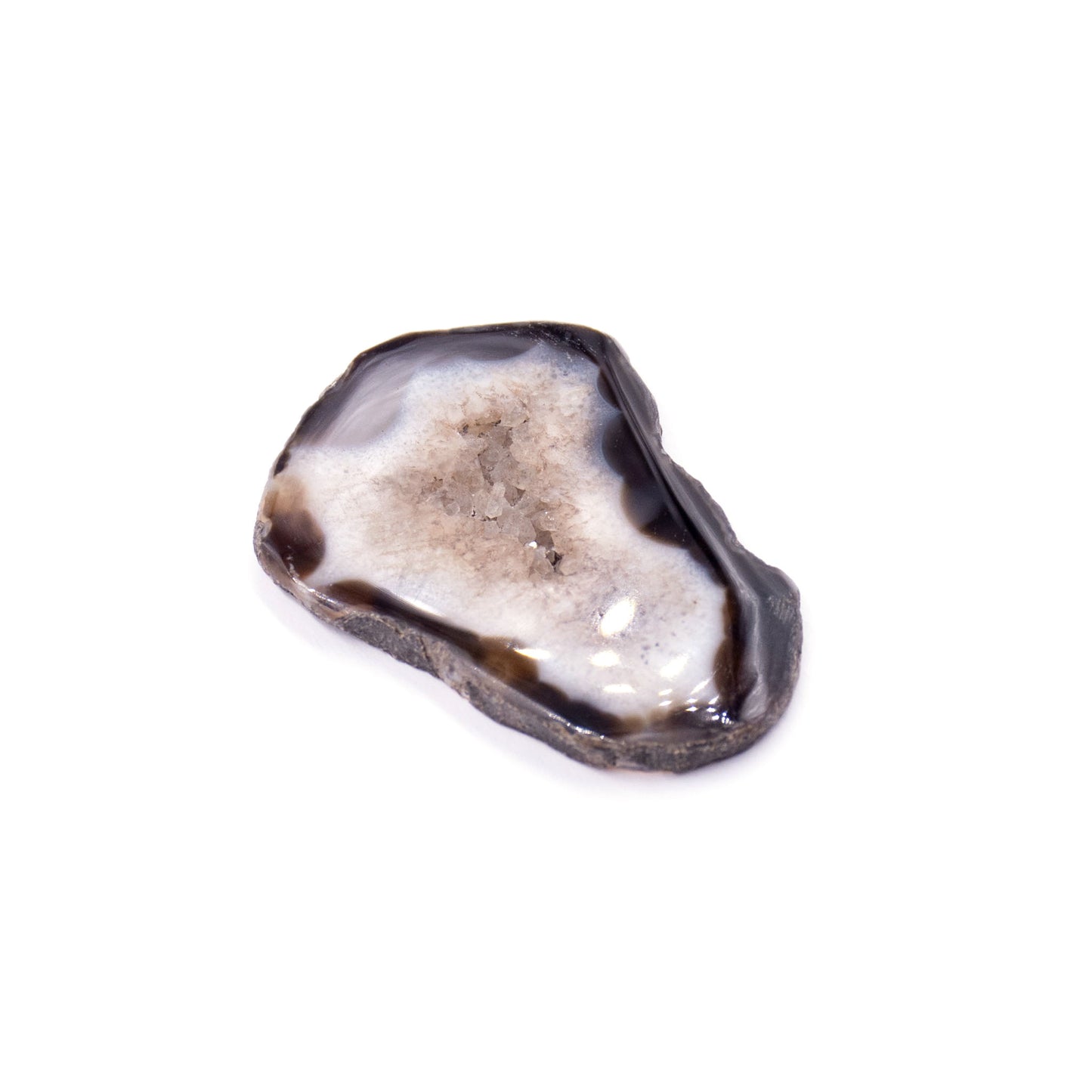 Agate Slice with Druzy Window- Parcel A