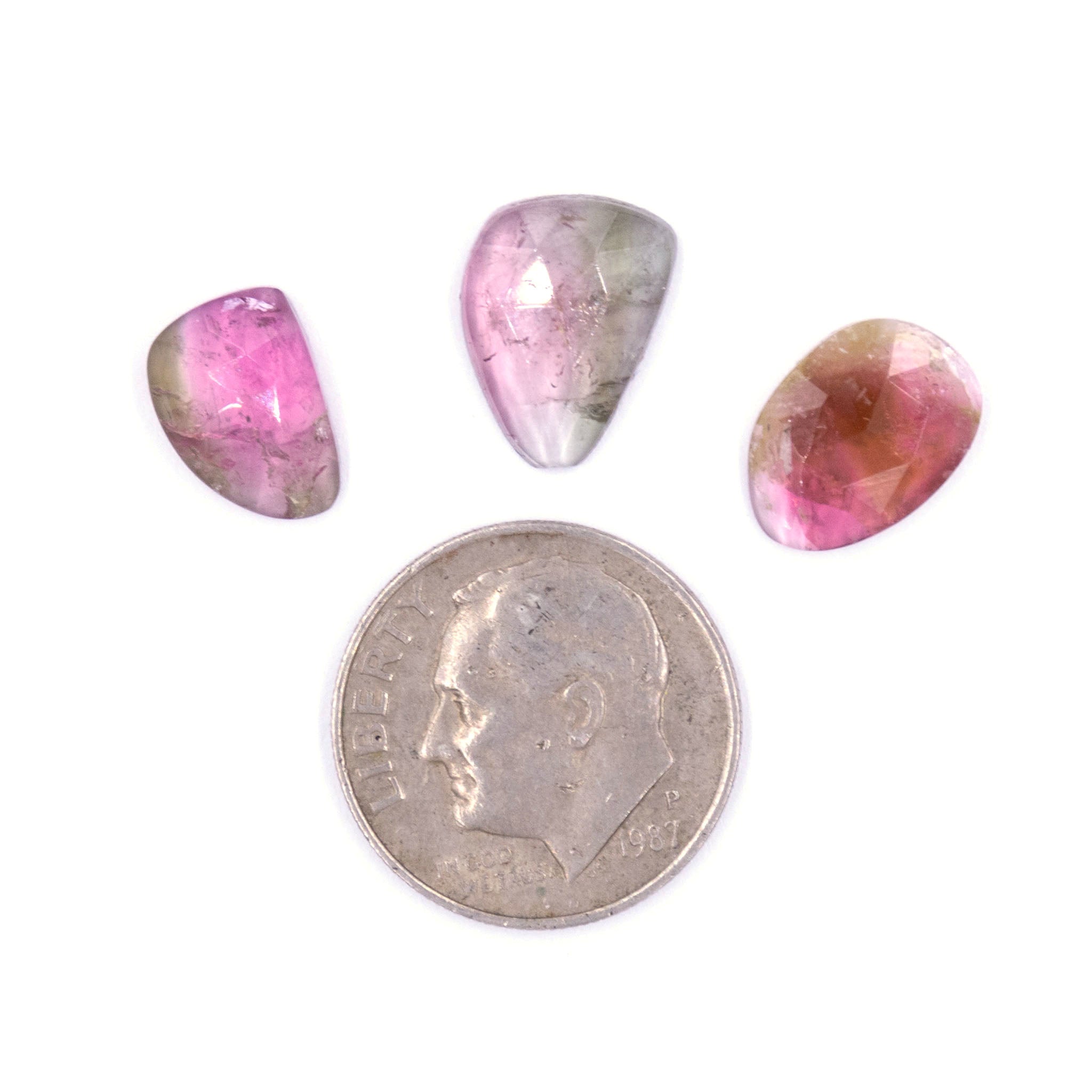 4.55 CTS, Loose Tourmaline Rosecut , Fancy on sale Rose cuts, Tourmaline Rose cut, FreeForm Shape, Bio Color Tourmaline, Mix Rose Cut