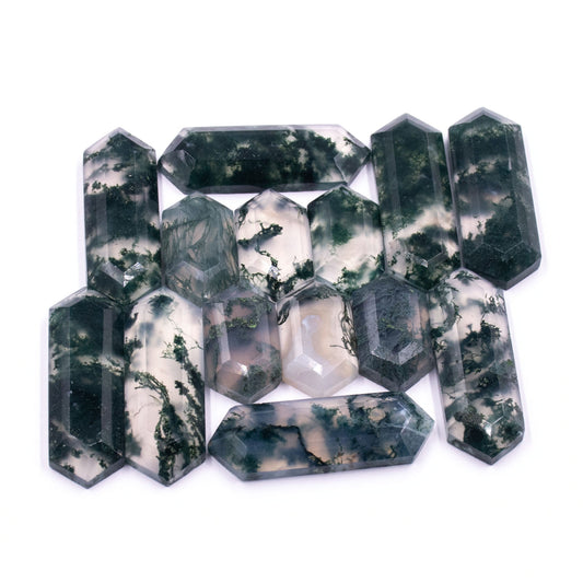 Moss Agate Hexagon