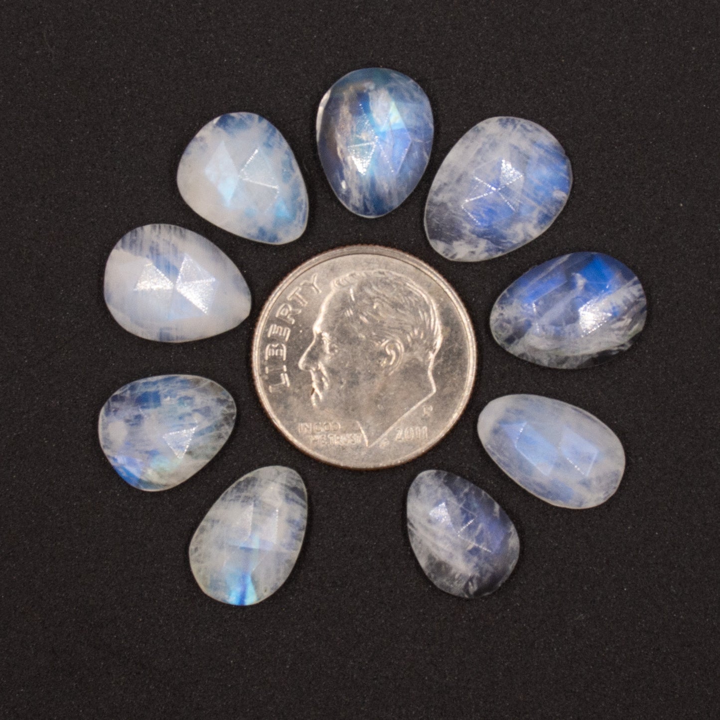 Rainbow Moonstone Rosecuts