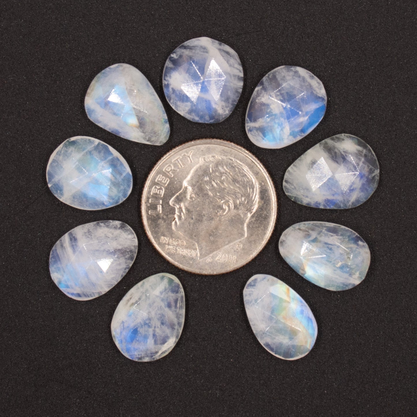 Rainbow Moonstone Rosecuts