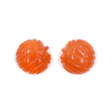 Carnelian Carved Pumpkins - O