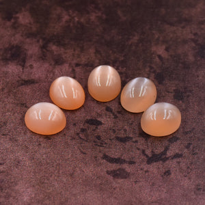 Moonstone Cabochon Peach Parcel - 4 O