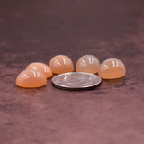 Moonstone Cabochon Peach Parcel - 4 O