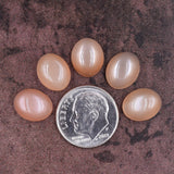 Moonstone Cabochon Peach Parcel - 4 S